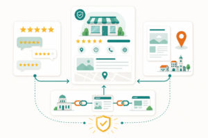 google my business Écosystème de confiance locale